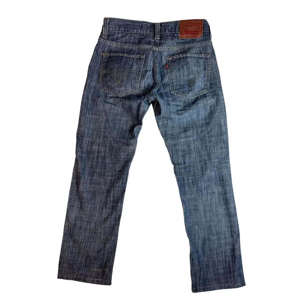 LEVI'S VINTAGE MEN'S THE ORIGINAL SKINNY FIT 511 DENIM DARK WASH JEANS 31X30